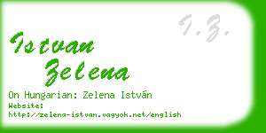 istvan zelena business card