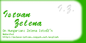 istvan zelena business card